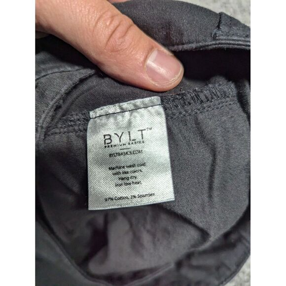 Bylt Pants‎ Mens Large Black Classic Chino Pant Stretch Golf Work Active 34x29 - Picture 4 of 12
